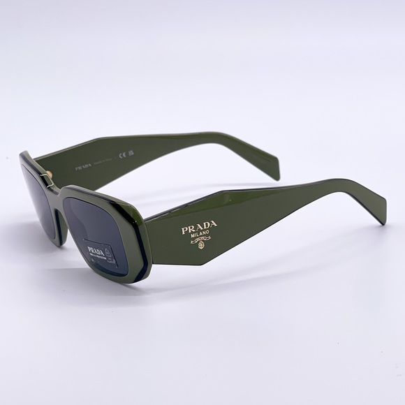 NEW PRADA PR17WS 13N5S0 UNISEX GREEN SUNGLASSES PRADA SPR 17W 13N-5S0 PR 17WS - Picture 5 of 13